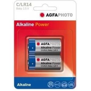 2 x C, Alkaline, 1.5V, LR14