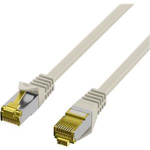 EFB RJ45 patch kabel S/FTP, Cat.6A, LSZH, Cat.7 sirovi kabel, 0,5 m, sivi