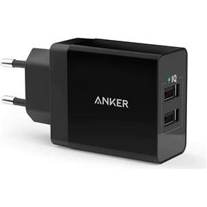 ANKER 24W WALL CHARGER 2-PORT: CRNA-PUNJAČ