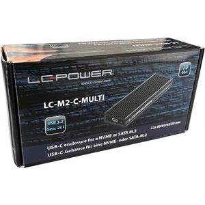 LC-Power SSD enclosure LC-M2-C-Multi-4 -M.2 (NVMe & SATA)