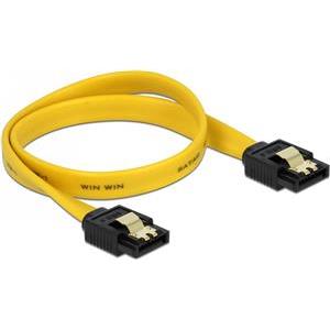 SATA, 6Gbps, straight/straight, 0.3m, Yellow