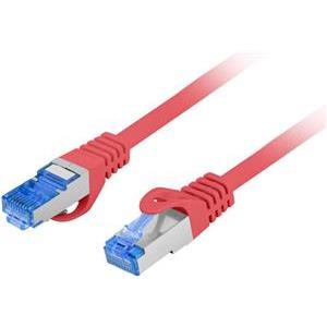 PATCHCORD KAT.6A S/FTP LSZH CCA 0.5M crvena FLUKE PASSED LANBERG