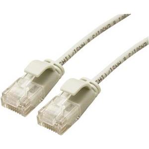 Roline UTP Data Center Patch kabel, Cat.6A (Class EA), LSOH, Slim, 0.5m, sivi