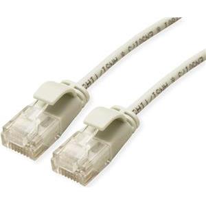 Roline UTP Data Center Patch kabel, Cat.6A (Class EA), LSOH, Slim, 1.5m, sivi