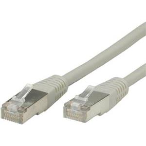 Roline VALUE Patch kabel oklopljeni Cat 6 S/FTP (PiMF) 0.5m sivi