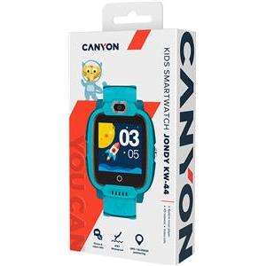 CANYON Jondy KW-44, Kids smartwatch, 1.44''IPS colorful screen 240*240, ASR3603S, Nano SIM card, 192+128MB, GSM(B3/B8), LTE(B1.2.3.5.7.8.20) 700mAh battery, built in TF card: 512MB, GPS,compatibility