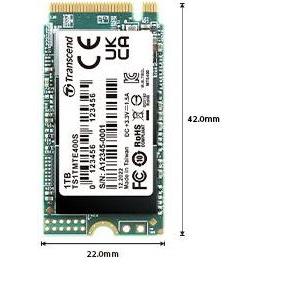 SSD 256GB Transcend M.2 MTE400S (M.2 2242) PCIe Gen3 x4 NVMe