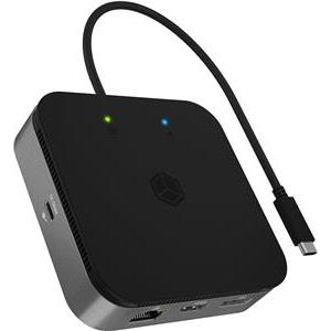 Dockingstation IcyBox USB 3.2 Type-C mit 2-fach Videoausgabe retail