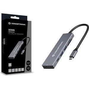 CONCEPTRONIC Dock USB-C->HDMI,2xUSB3.0,SD,100W PD 0.12m gr