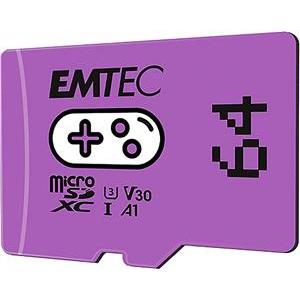 EMTEC MicroSD Card 64GB SDXC CL.10 UHS1 U3 V30 A1 Gaming