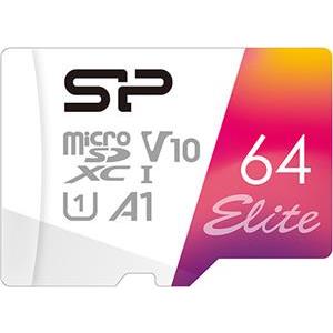 MicroSD Card 64GB Silicon Power UHS-1 Elite/CL.10 ink.AdNEU