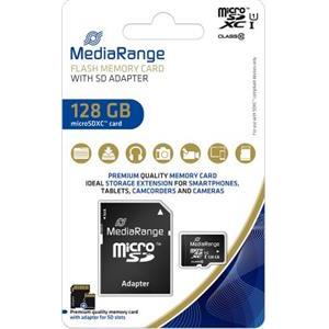 microSDXC memory card, UHS-1 | Class 10, with SD adapter, 128GB