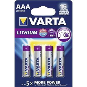 Professional Lithium AAA - 1.5 V, 1100 mAh, LI/IRON DI