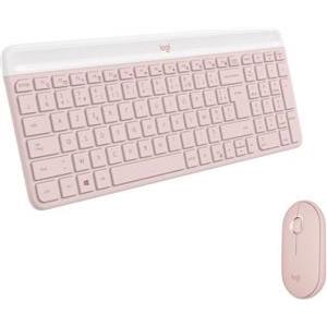 LOGITECH MK470 Slim Combo - ROSE - ADR - 2.4GHZ