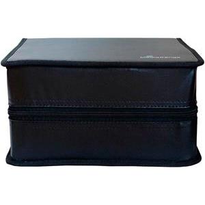 MediaRange Media storage wallet for 400 discs, synthetic leather, black