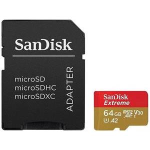 SD MicroSD Card 64GB SanDisk Extreme SDXC inkl. Adapter