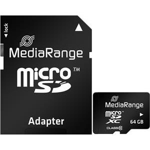 Micro SDXC Memory Card 64GB Class 10 with SD adaptor