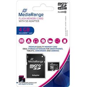 Micro SDHC Card 4GB Class 10 with SD adaptor