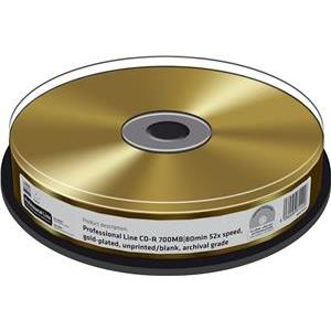 MediaRange CD-R 700MB/80min TRUE GOLD blank Cake 10pcs