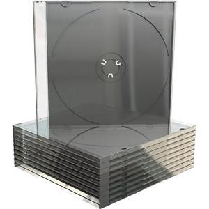 MediaRange CD Slimcase for 1 disc, 5.2mm, black tray, Pack 10