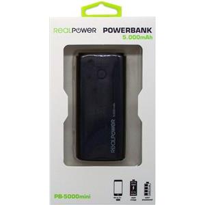 RealPower Powerbank PB-5000 SE crni 5.000mAh