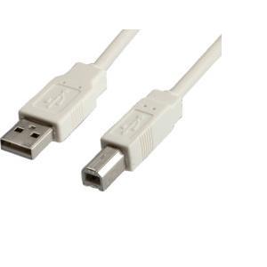 USB 2.0 kabel Roline TIP A-B M/M, 0.8m, bež S3101