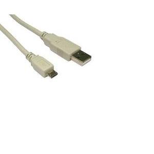 Roline VALUE USB2.0 kabel TIP A na micro USB B (M/M), 0.8m, bež S3151