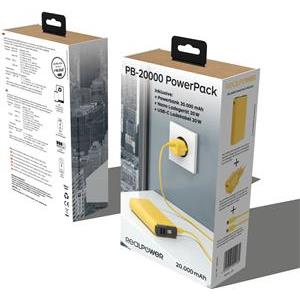 RealPower PB-20000 Power Pack yellow