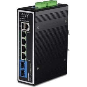 TRENDnet Switch 6-port Industrial Gbit L2 Managed PoE++ DIN