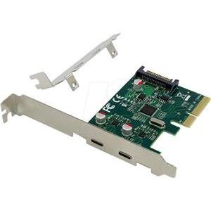 CONCEPTRONIC PCI Express Card 2-Port USB-C 3.2 Strom erford.