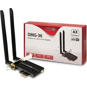 Inter-Tech Wi-Fi6E+ BT5.2 PCIe Adapter DMG-36 5400 Mbps retail