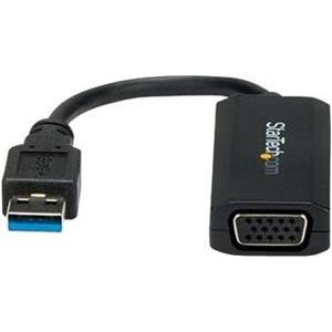 StarTech.com USB 3.0 to VGA Display Adapter 1920x1200, On-Board Driver Installation, Video Converter with External Graphics Card - Windows (USB32VGAV) - external video adapter - 512 MB - black