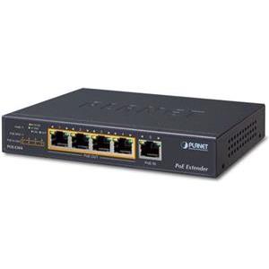 Planet 1-Port Ultra PoE to 4-Port 802.3af at Gigabit PoE Extender