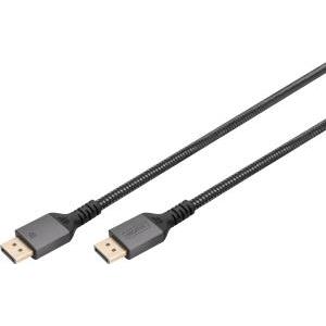 DIGITUS DisplayPort Anschlusskabel 1m Aluminium 8K schwarz