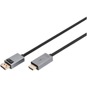 DIGITUS DisplayPort Adapterkabel, DP - HDMI Typ A 1,8m