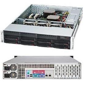 Supermicro SC825 TQC-R802LPB - rack-mountable - 2U - enhanced extended ATX