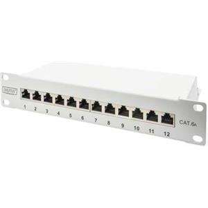 DIGITUS Cat.6A Patch Panel, geschirmt, 12-Port, 10