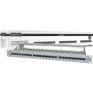 CAT 6a Class EA patch panel, shielded, 24 ports