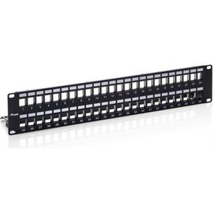 48-Port Keystone Cat.6 Shielded Patch Panel