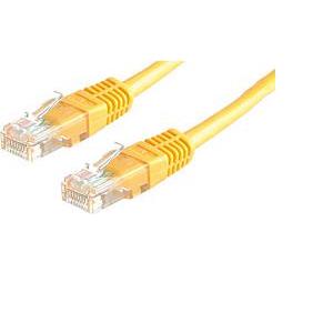 Kabel mrežni Cat 6 UTP 0.5m žuti (24AWG) High Quality