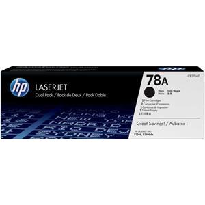 HP 78A 2-pack Black Original Toner Cartridges