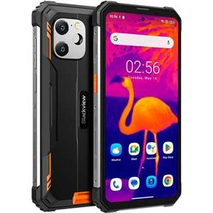 Blackview rugged smartphone BV8900 8GB+256GB with built-in thermal camera, orange.