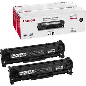 Canon toner CRG-718Bk, crni - 2 komada