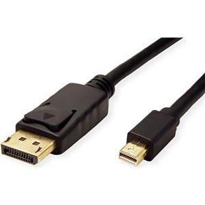 Roline mini DisplayPort kabel, mDP-DP M/M, v1.3/1.4, 2.0m