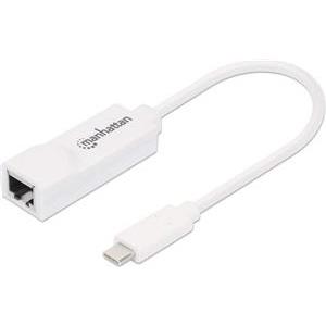 Mrežni adapter USB 3.1, Gigabit Ethernet RJ45, na kabelu, bijeli