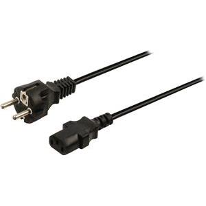 Transmedia N 5, Power Cable Schuko plug - IEC 320 C13 Jack black 1,5 m