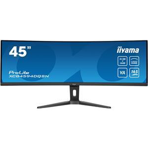 IIYAMA Monitor LED XCB4594DQSN-B1 45’’ Dual QHD VA panel with KVM switch, USB-C 90W dock and RJ45 5120 x 1440 @165Hz 	32:9 450 cd/m2 3000:1 0.8ms height, tilt HDMI DP USB-C RJ45 Hub