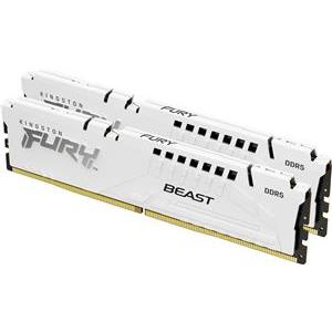 Kingston 32GB 6400MT/s DDR5 CL32 DIMM (Kit of 2) FURY Beast White XMP, EAN: 740617342710