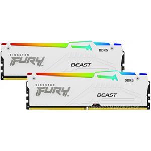 Kingston 32GB 6400MT/s DDR5 CL32 DIMM (Kit of 2) FURY Beast White RGB EXPO, EAN: 740617343007