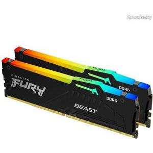 Kingston 32GB 6400MT/s DDR5 CL32 DIMM (Kit of 2) FURY Beast RGB XMP, EAN: 740617343168